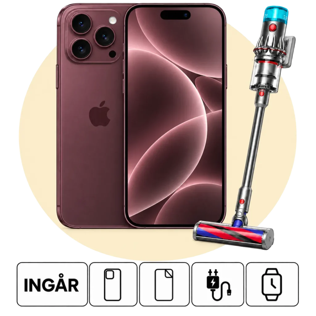 iPhone 18 Pro och Dyson V12 i Nymobils erbjudande