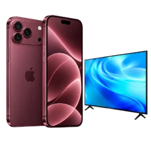 iPhone 18 Pro Max (256 GB) med Samsung TV 55 tum