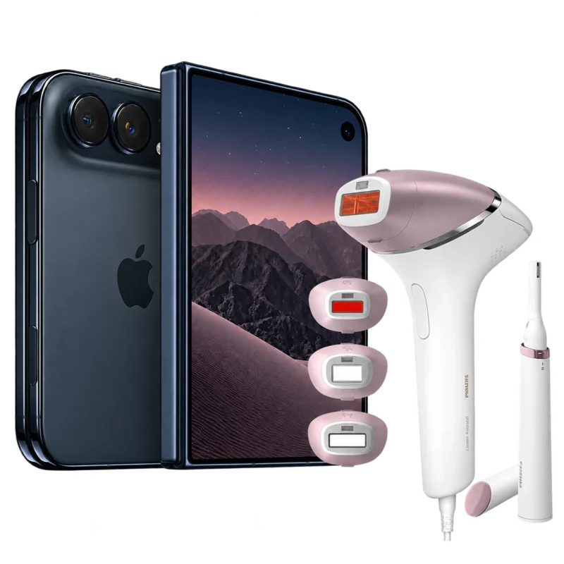 IPhone 18 Duo 256 GB med Philips IPL 949 – familjepaket för fem