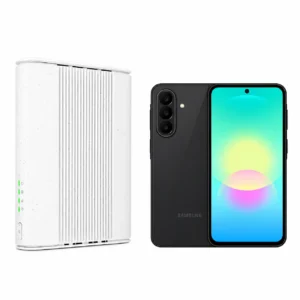 Zyxel 5G router NR5111 tillsammans med Samsung Galaxy A27 128 GB