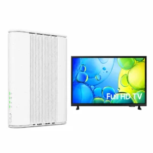 Zyxel NR5111 och Samsung TV 32 tum – illustrationsbild