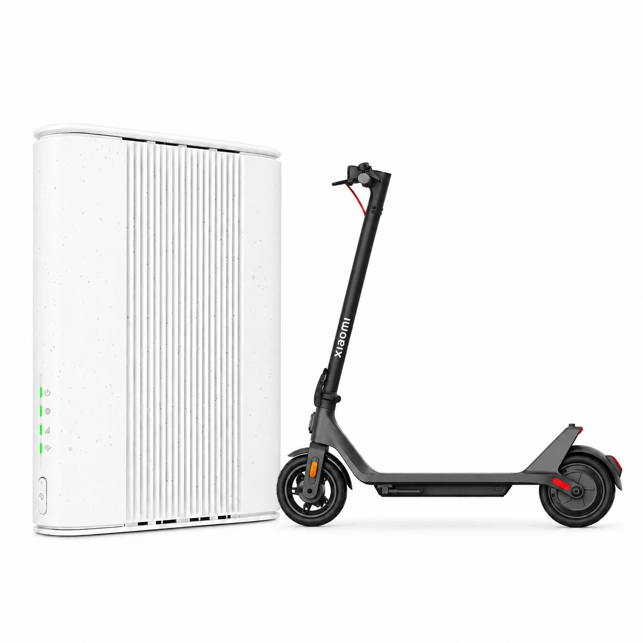 Zyxel 5G router NR5111 tillsammans med Xiaomi Scooter 4 Lite 2nd gen