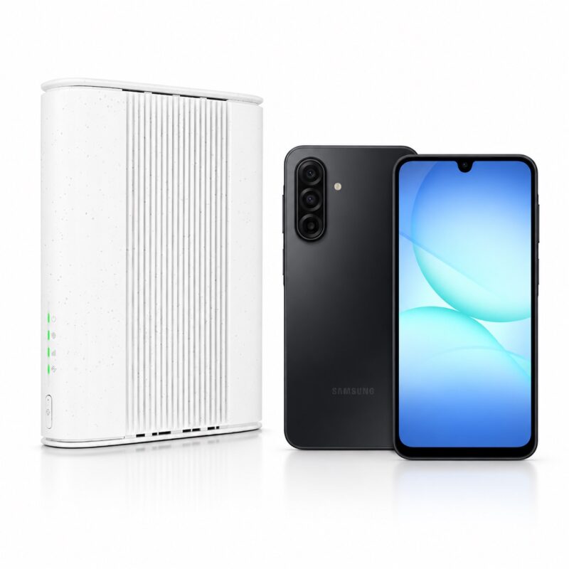 Zyxel 5G-router + 2 st Samsung A17 (128 GB) Zyxel 5G router + 2 st Samsung A17 (128 GB)