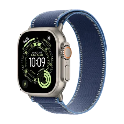 Watch Apple Watch Ultra 3 (2025) 5G 49mm Natural Titanium Case with Trail Loop M/L - Blue/Bright Blue