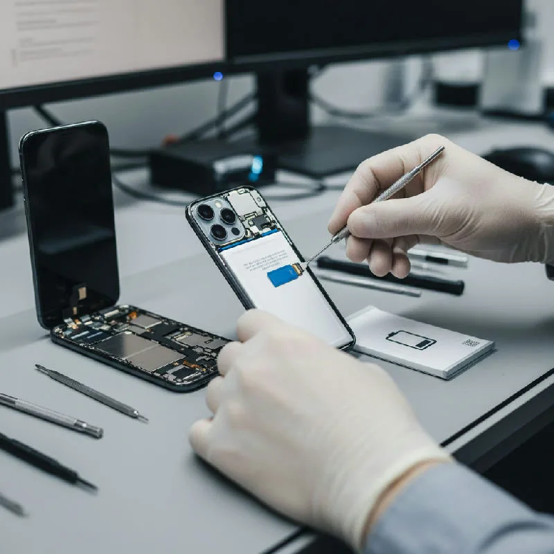 iPhone som kontrolleras för batterihälsa och batteriproblem