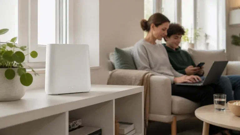 5G-router för familjens mobila bredband i hemmet
