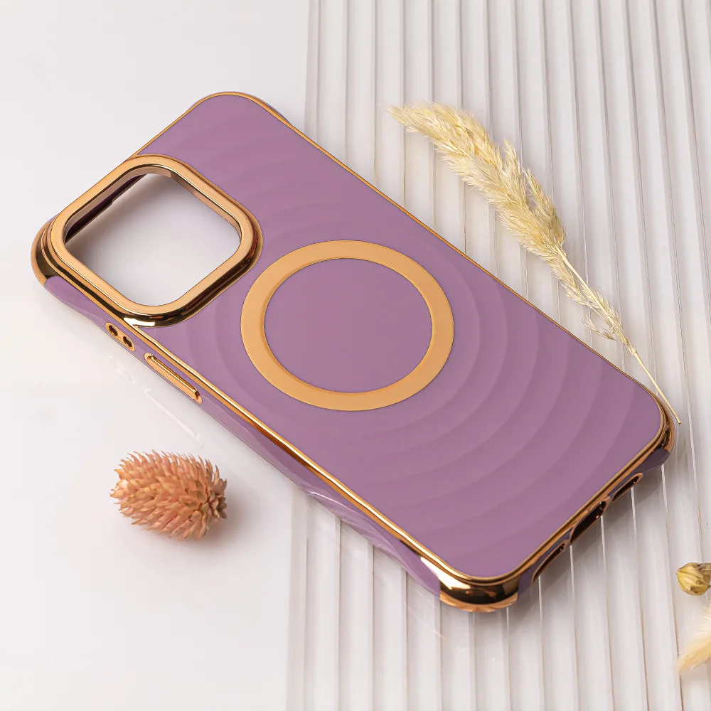 Circle Glam Mag-fodral för iPhone 13 Pro 6,1″ i lila