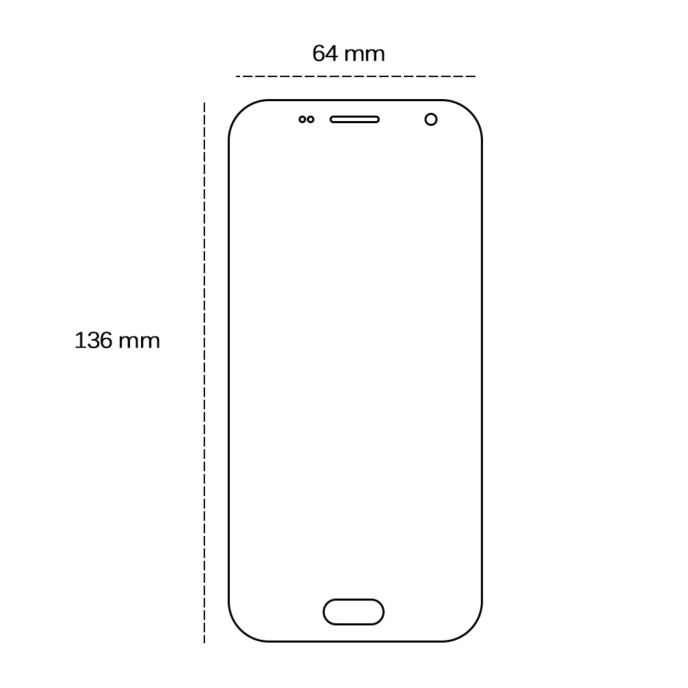 Tempererat glas 2,5D för Samsung Galaxy S7 (G930)