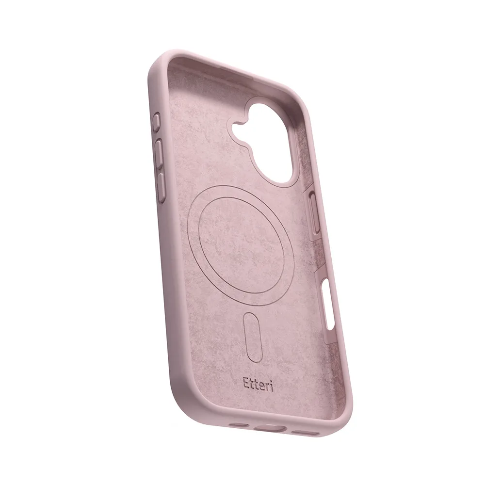 Etteri Silikon Mag-fodral för iPhone 16 Plus 6,7″ ljusrosa