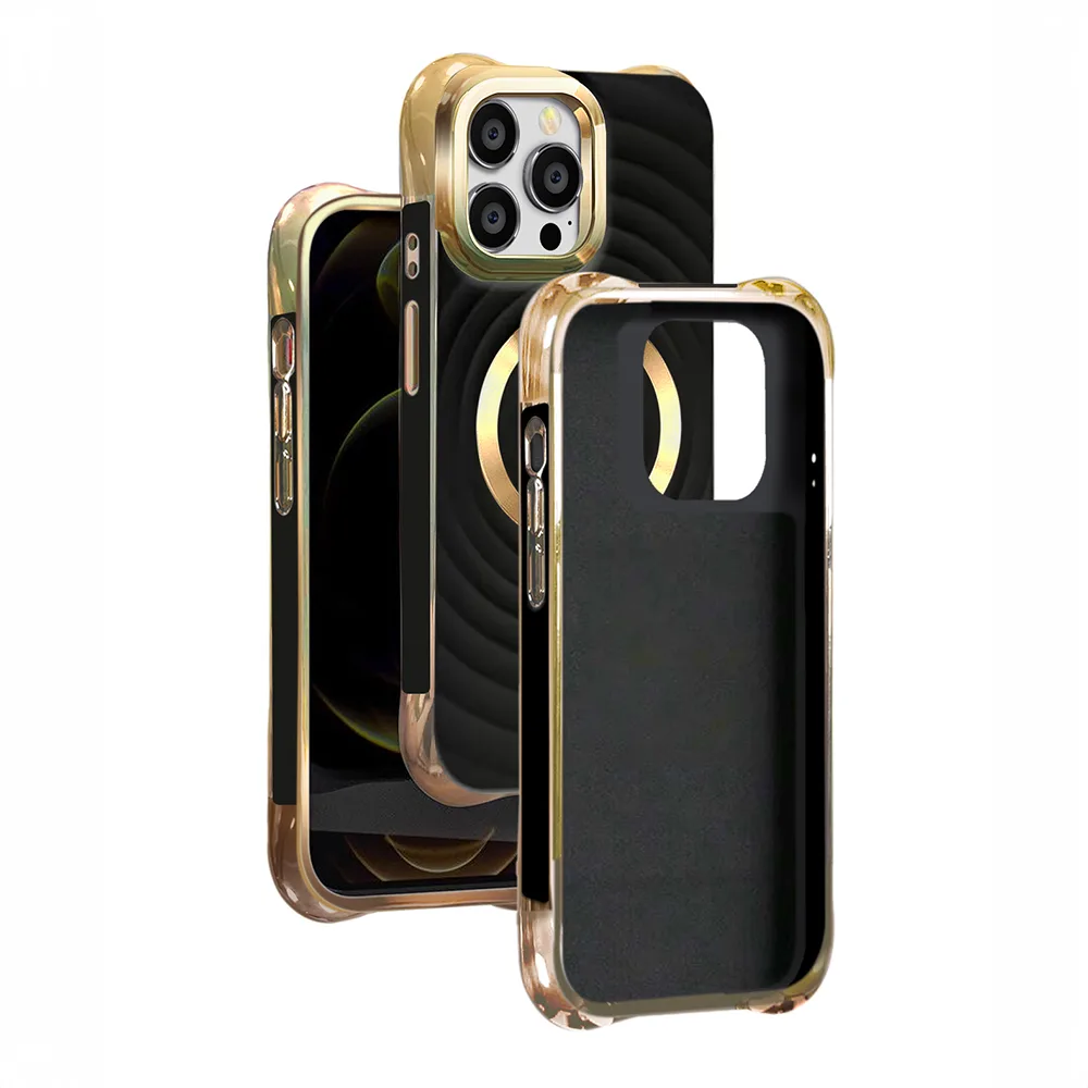 Circle Glam Mag-fodral för iPhone 13 Pro Max 6,7 tum svart