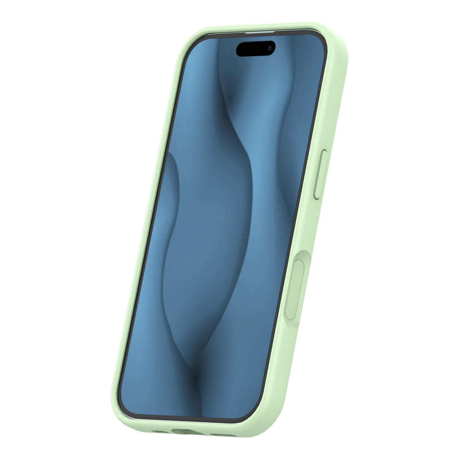 Silicone Thin Mag case for iPhone 17 6,3″ green