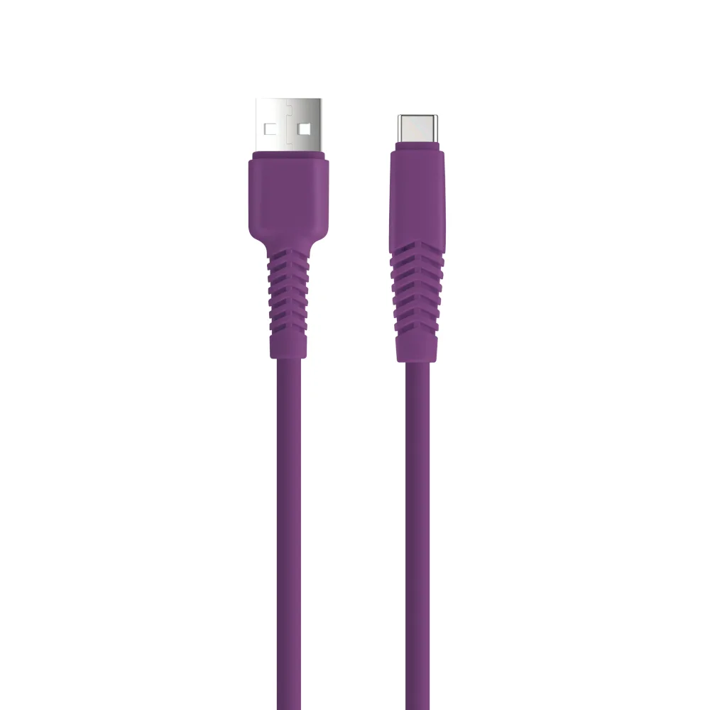 Setty sladd USB – USB-C 1,5 m 2,1A KSA-C-1.5219 lila