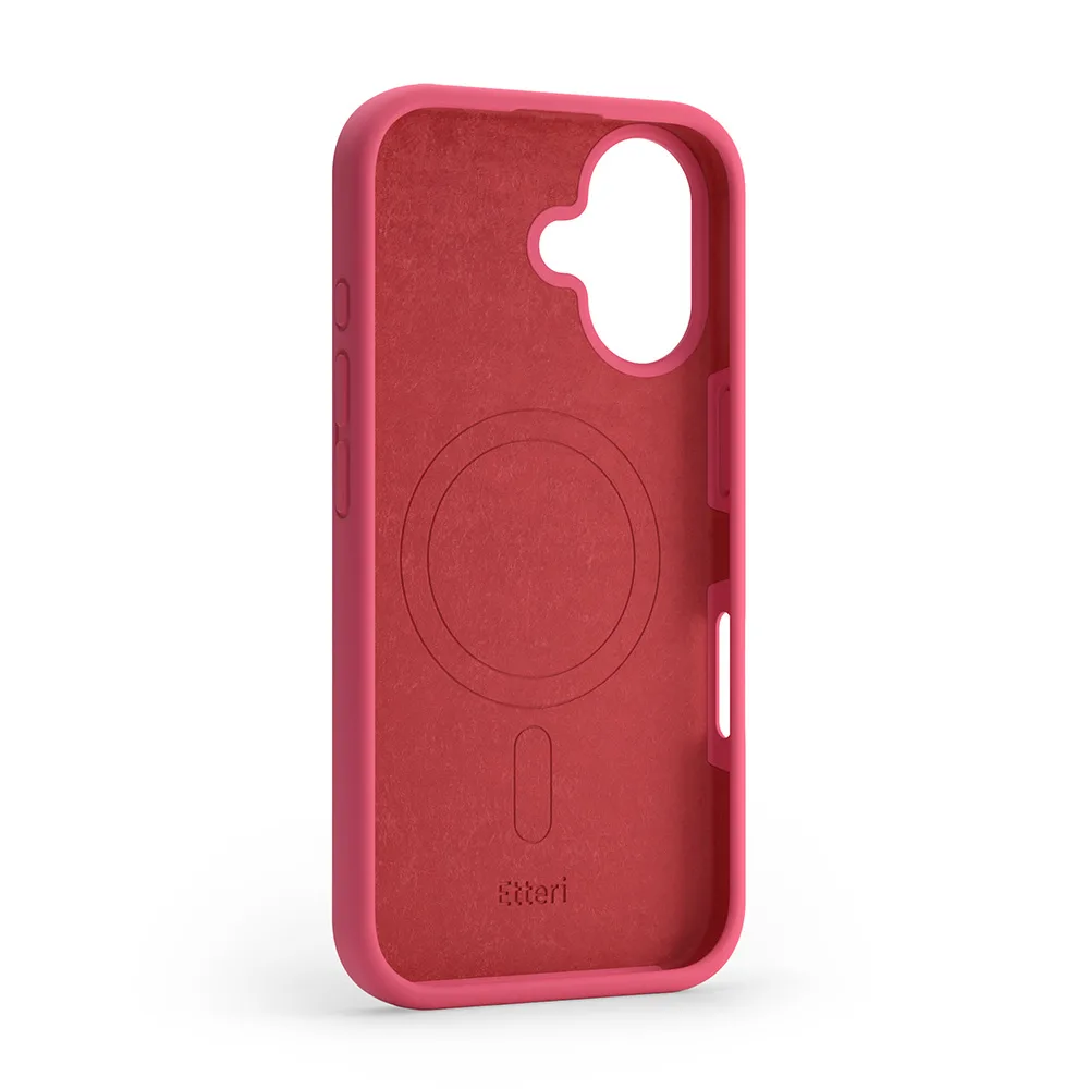 Etteri Silicone Mag-fodral för iPhone 16 Plus 6,7″ (hallonfärgad)