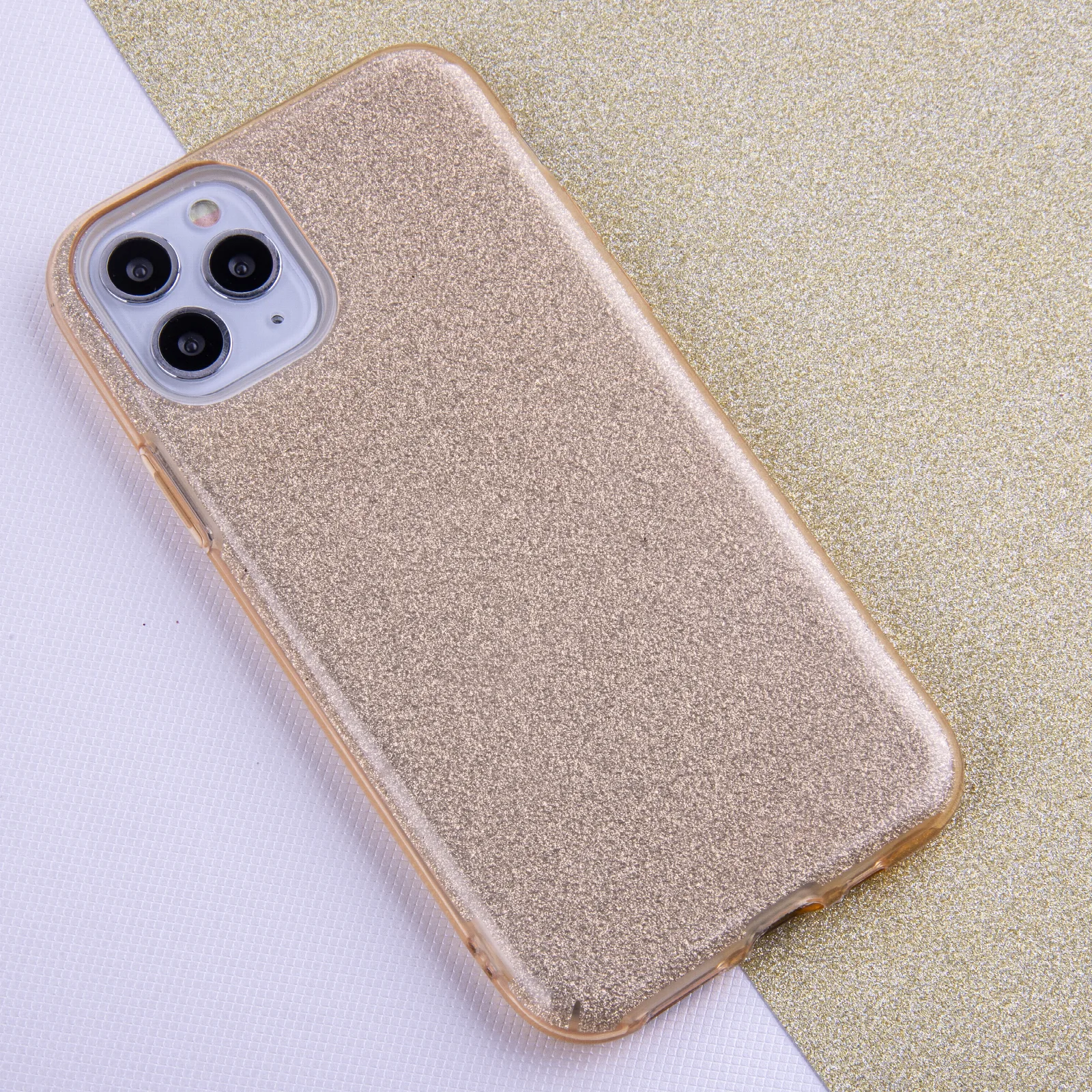 Glitter 3in1 case for iPhone 13 Mini 5,4″ gold