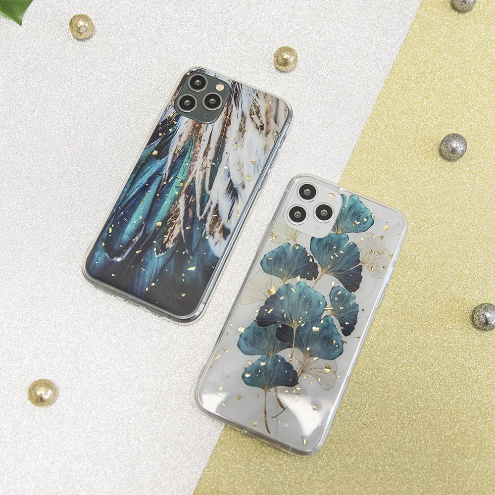 Guld Glam fodral för Samsung Galaxy A25 5G (global) fjädrar