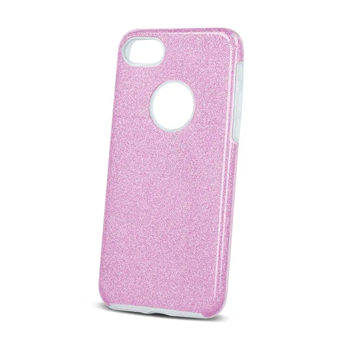 Glitter 3-i-1-fodral till iPhone 7 / 8 / SE 2020 / SE 2022 – rosa