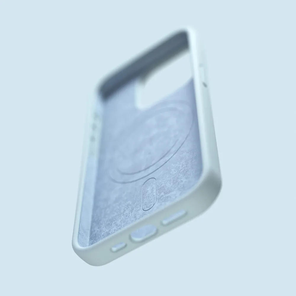 Etteri Silikon Mag-fodral för iPhone 12 / 12 Pro 6,1″ ljusblå