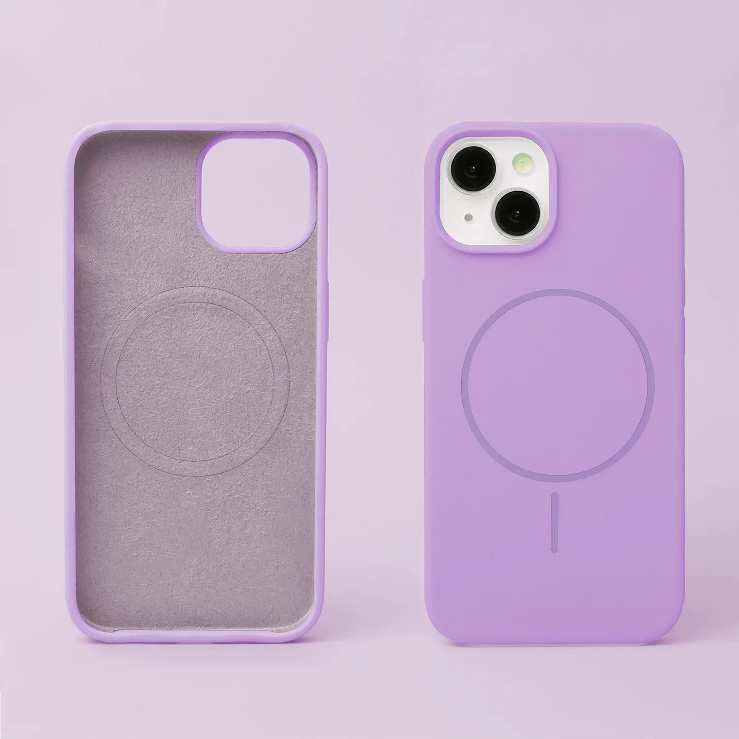 Silicone Thin Mag case for iPhone 17 Air 6,6″ purple