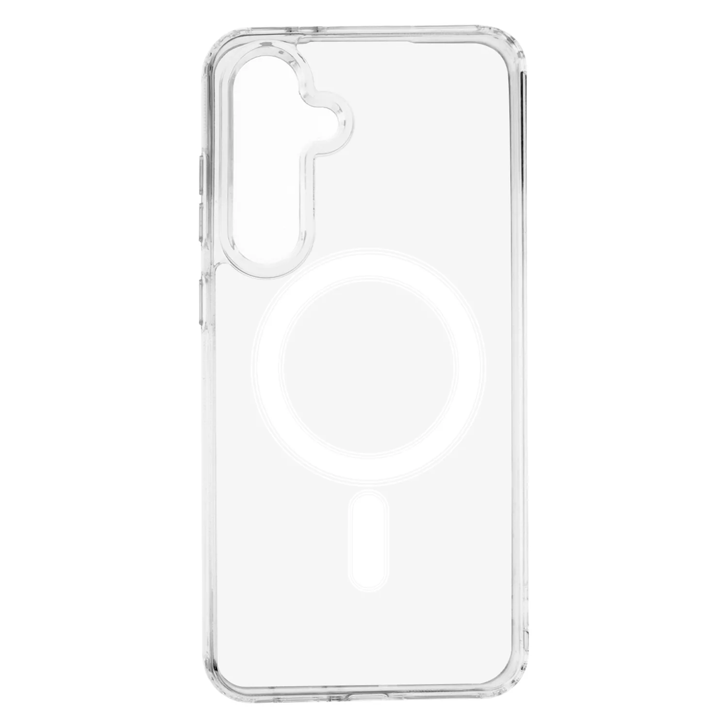 Anti Shock 1,5 mm Mag case for Samsung Galaxy S24 FE transparent big hole