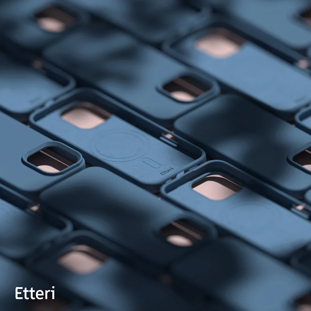 Etteri Silicone Mag-fodral för iPhone 16 Pro Max 6,9″ mörkblå