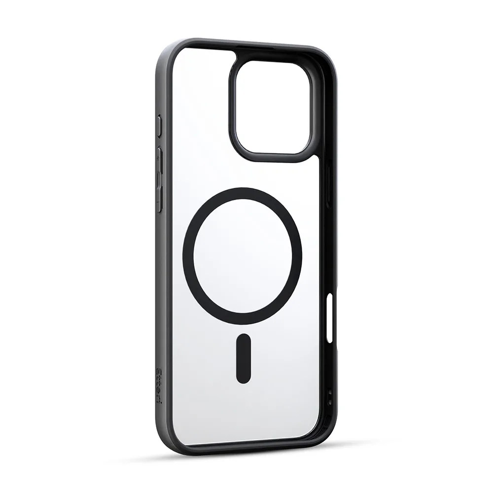 Etteri Matt Mag-fodral för iPhone 16 Pro Max 6,9 tum svart