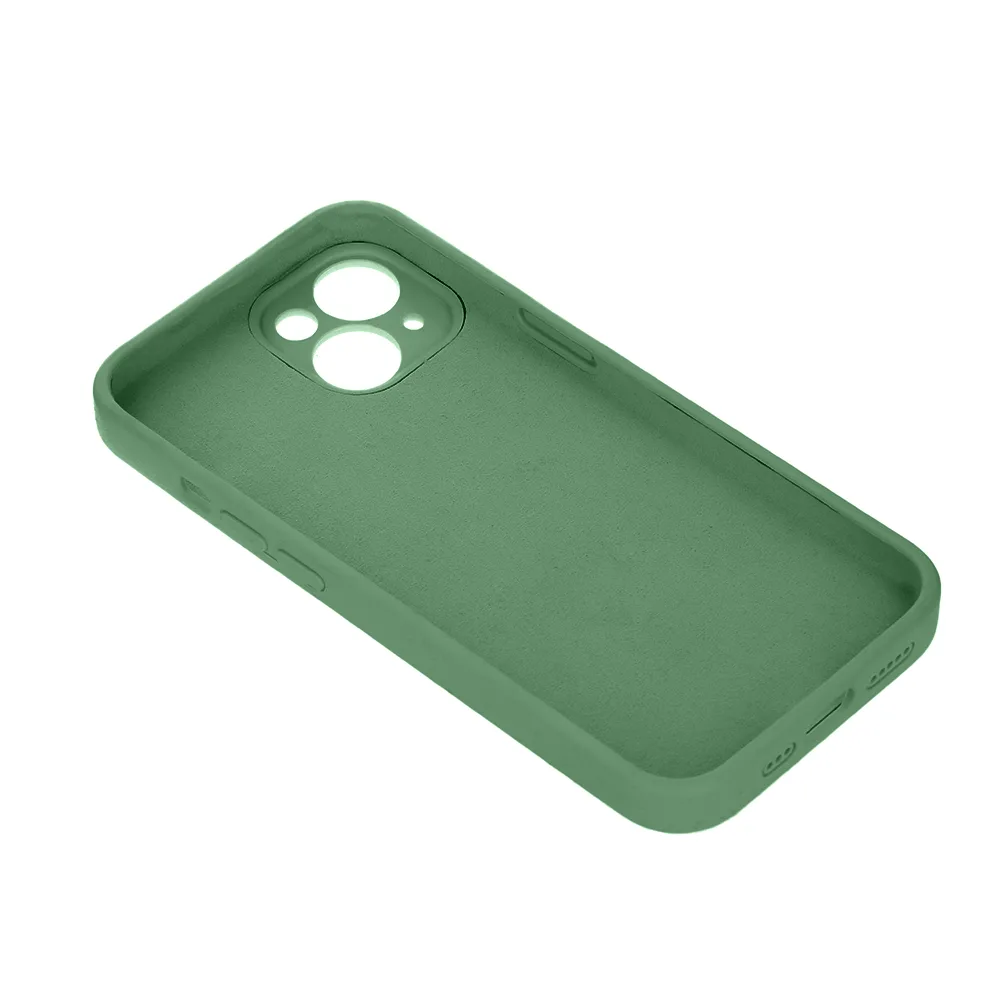Solid silikonfodral för iPhone 11 ljusgrön