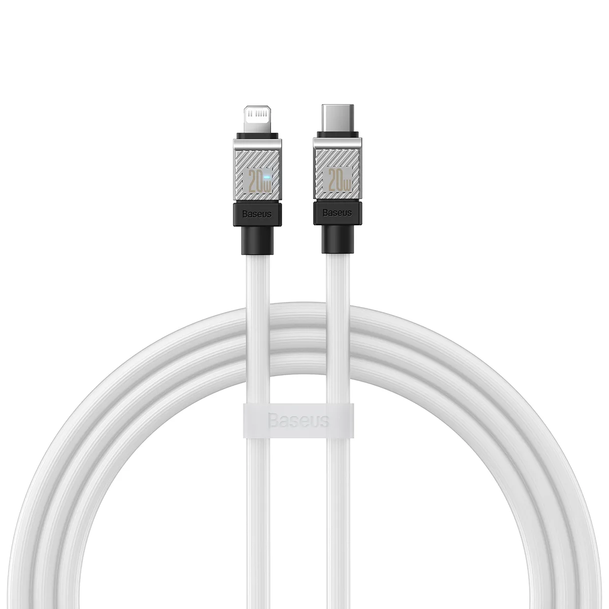 Baseus sladd CoolPlay USB-C – Lightning 2m 20W vit