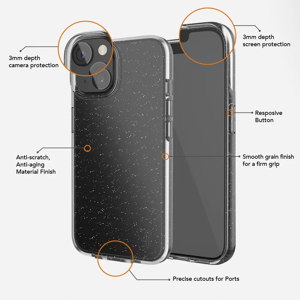 Ugly Rubber Vogue fodral för iPhone 13 Pro 6,1″ svart