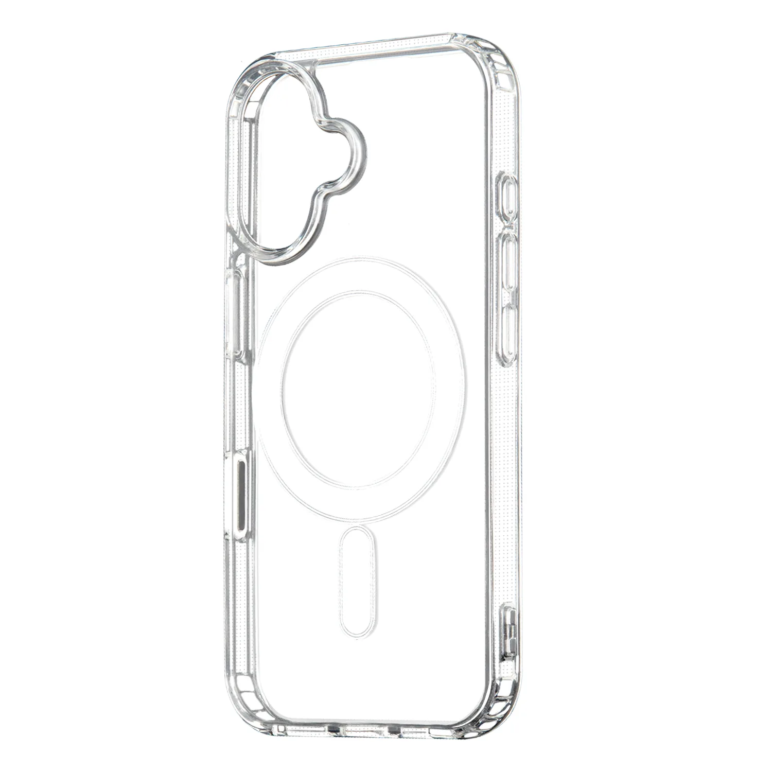 Anti Shock 1,5 mm Mag case for iPhone 16 Pro Max 6,9″ transparent big hole + button