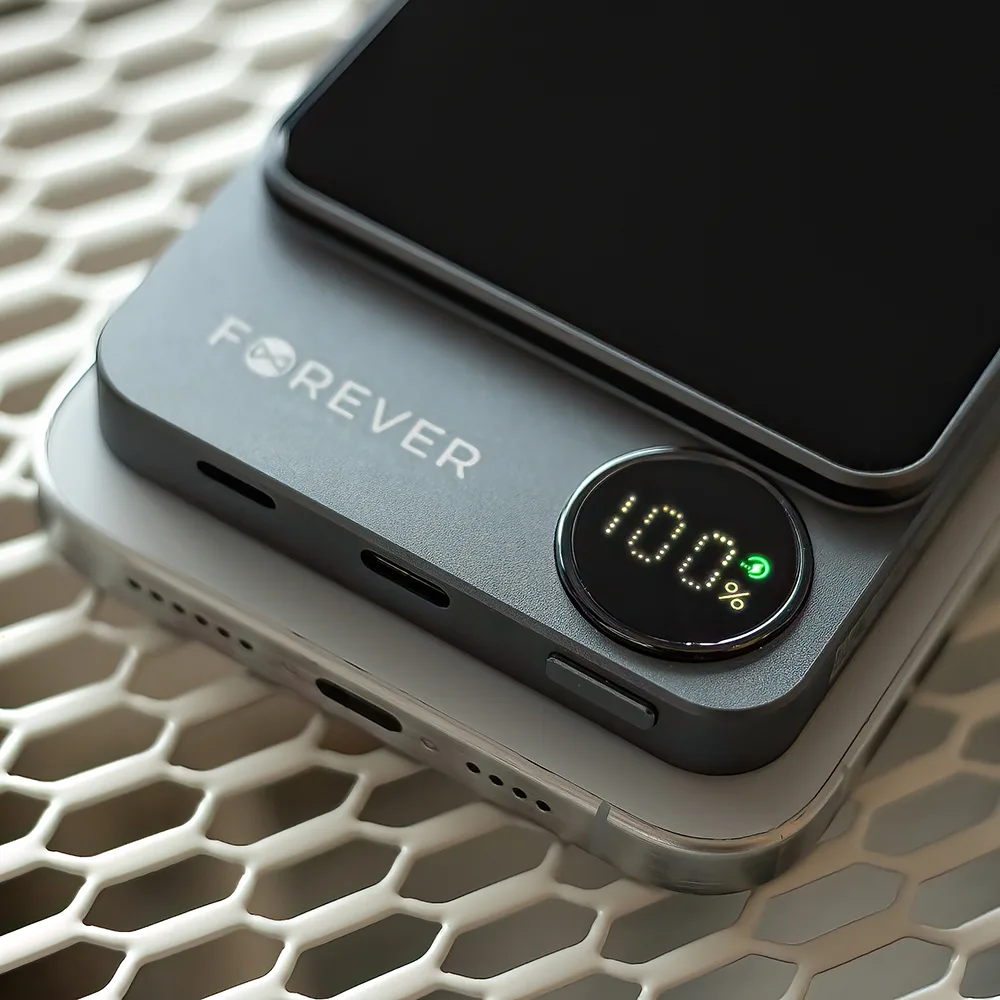 Forever wireless power bank MATB-200 20W PD 5000 mAh magnetic black