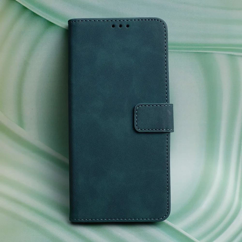 Smart Velvet-fodral till Xiaomi Redmi Note 13 5G (global) mörkgrön
