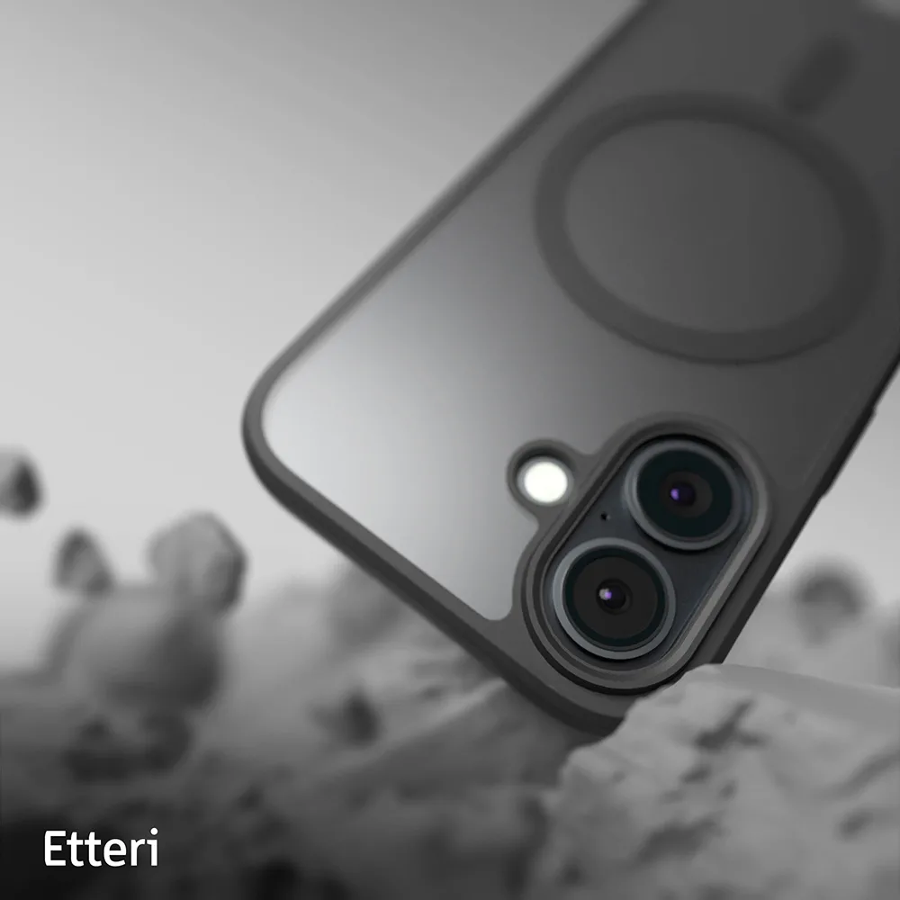 Etteri Matt Mag-fodral för Samsung Galaxy S25 i svart