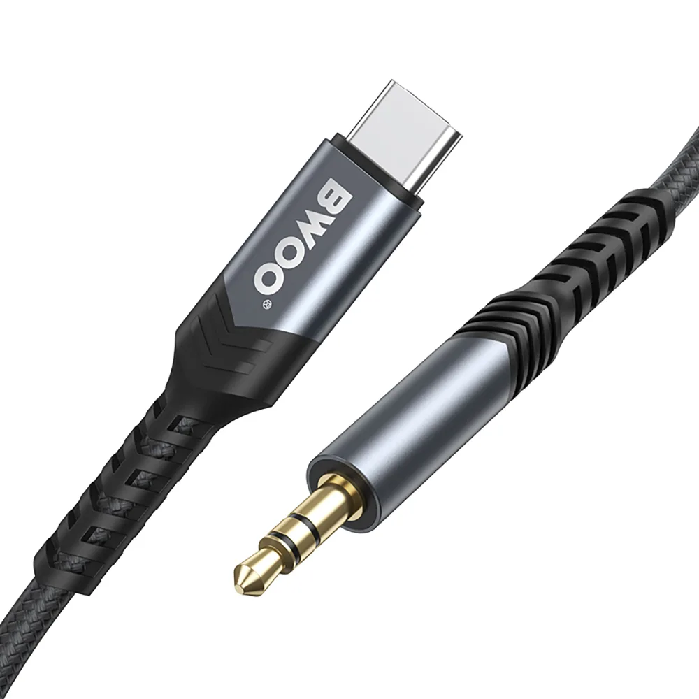 BWOO kabel AUX 3.5mm – USB-C BO-AUX066 czarny
