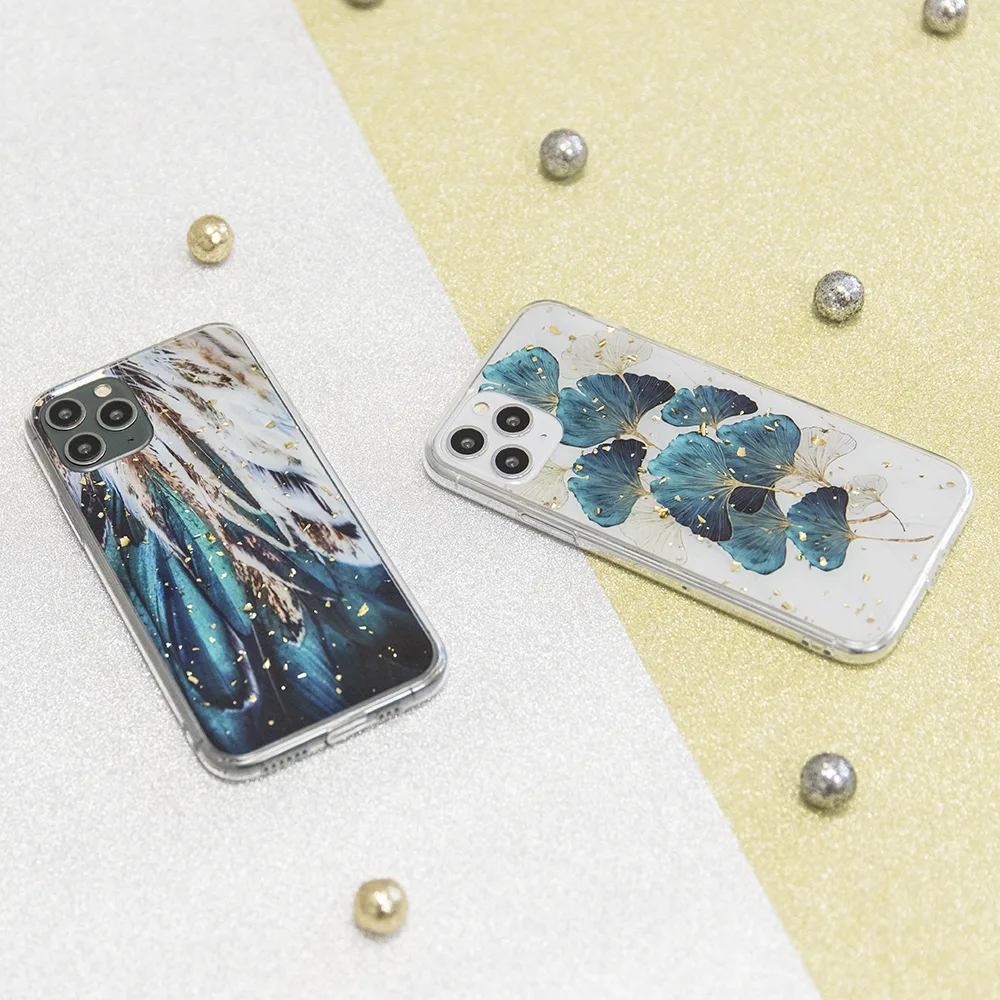 Guld Glam fodral för Samsung Galaxy A25 5G (global) fjädrar
