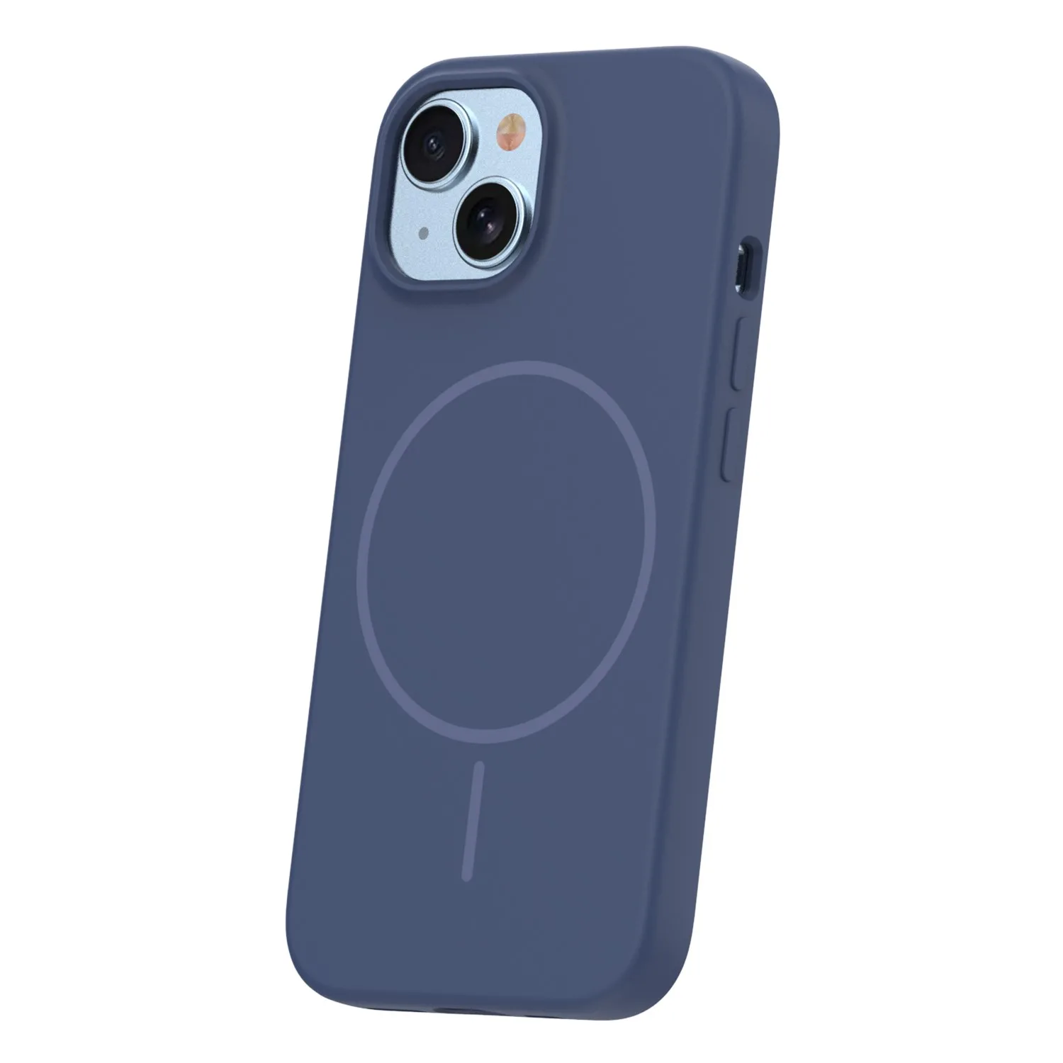 Silicone Thin Mag case for iPhone 15 6,1″ dark blue