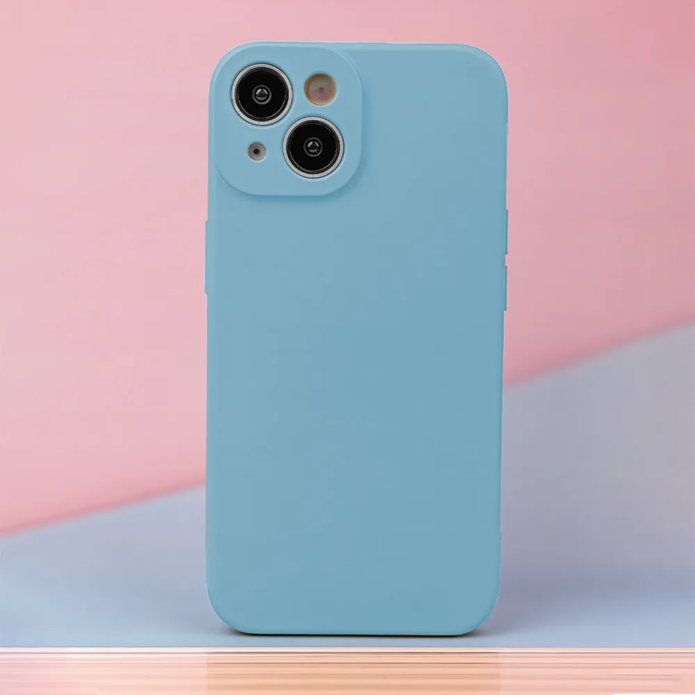 Silikonskal för iPhone 15 Pro 6,1″ i himmelsblå