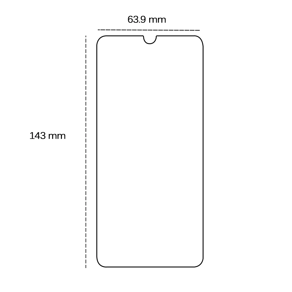 Tempered glass 2,5D for Huawei P30 