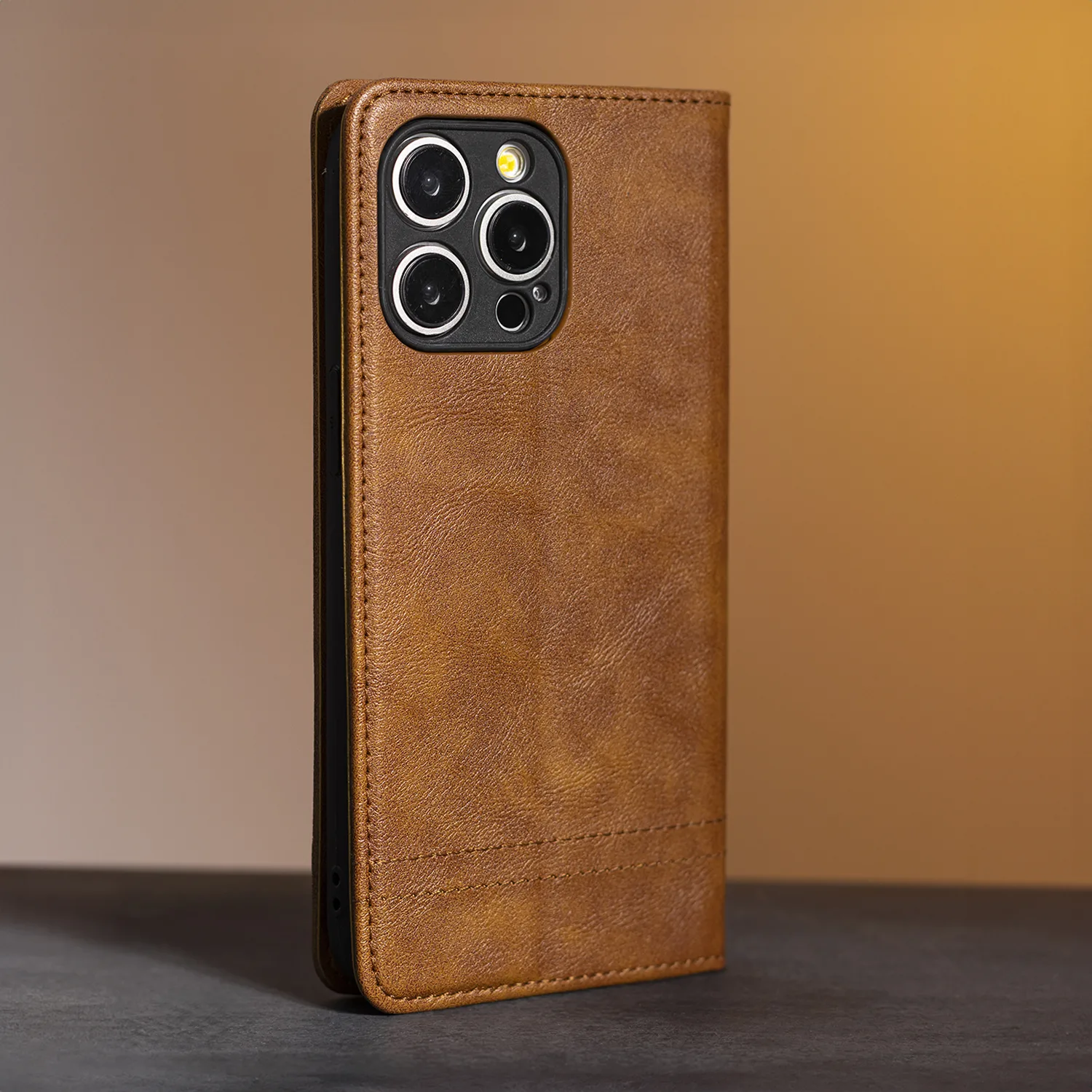 Smart Seam-fodral för Xiaomi Redmi A3 4G (Global) brun