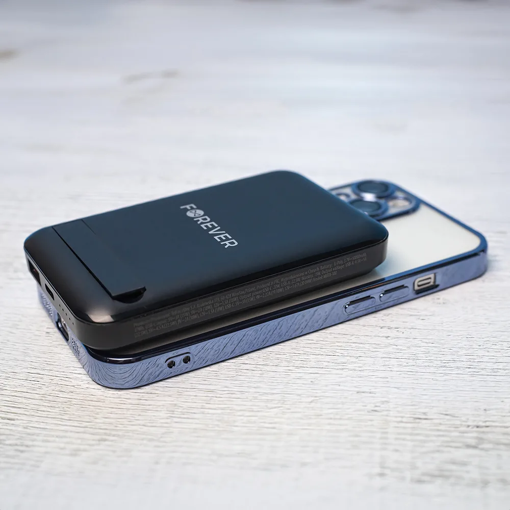 Forever wireless power bank MATB-100 PD QC 22.5W 10000 mAh magnetic black