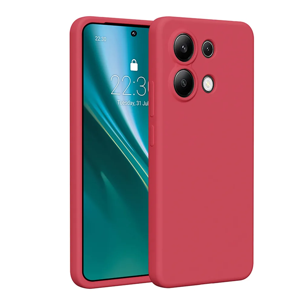 Etteri Silikonfodral för Xiaomi Redmi Note 13 4G (hallonfärg)