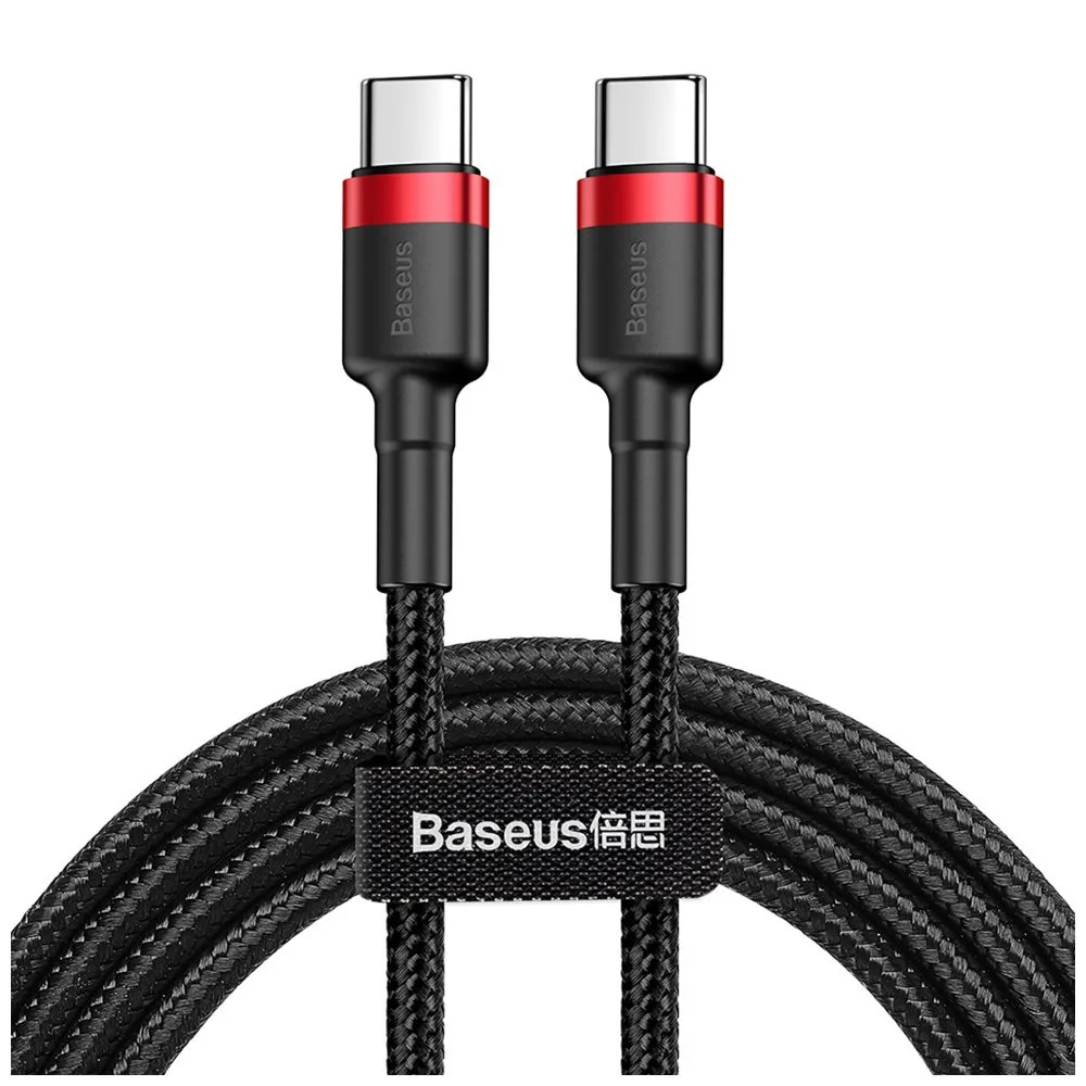Baseus cable Cafule PD USB-C - USB-C 2,0 m red-black 60W