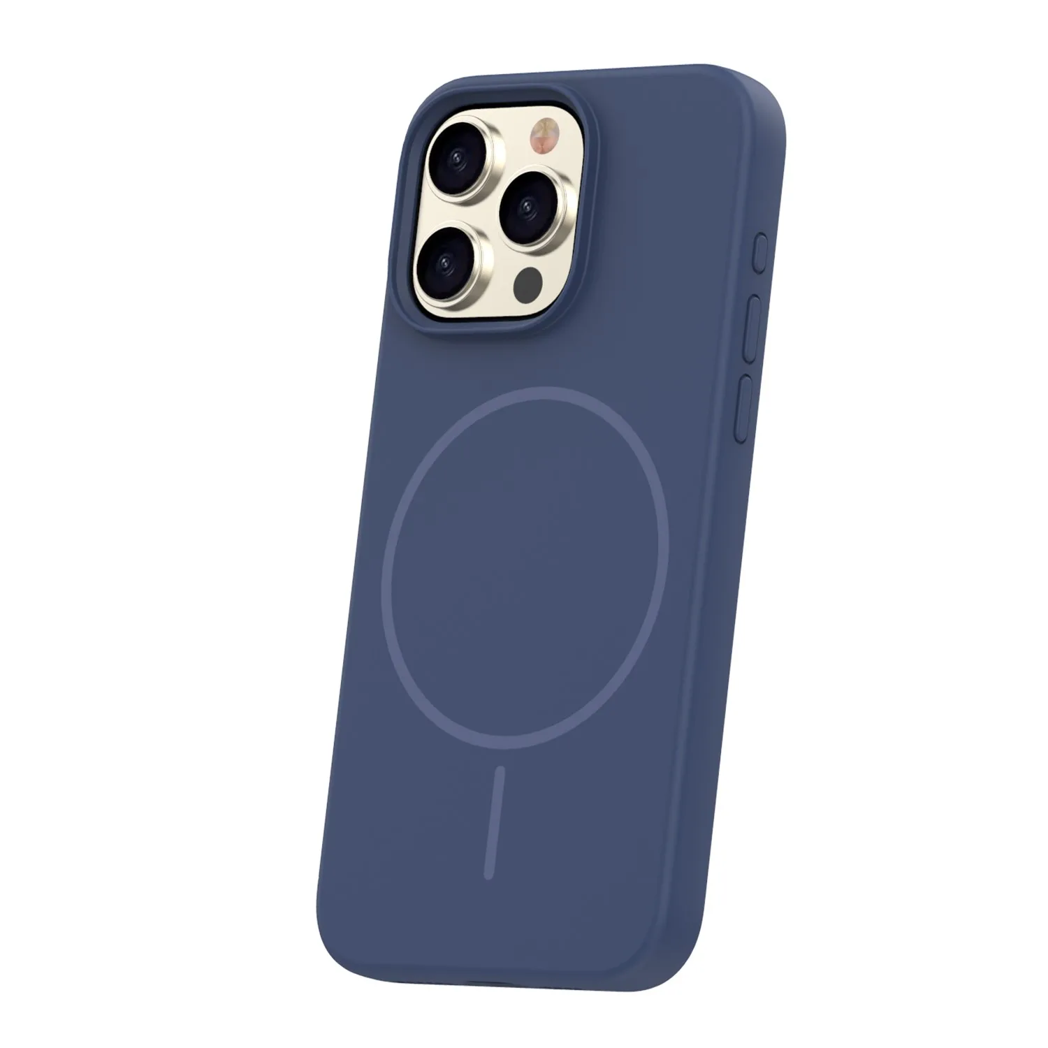 Silicone Thin Mag case for iPhone 16 Pro 6,3″ dark blue