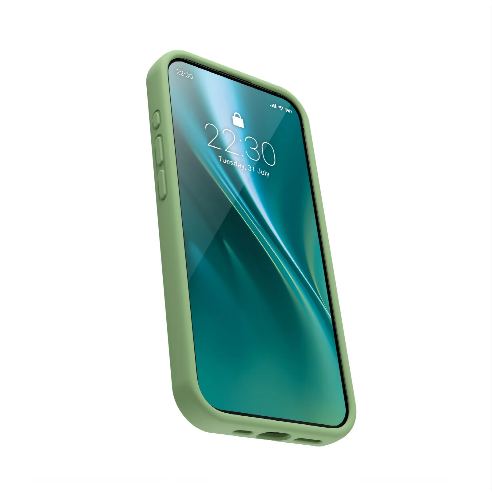 Etteri Silicone case för iPhone 14 6,1″ ljusgrön