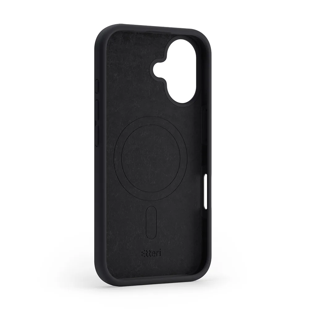 Etteri Silicone Mag case for iPhone 16 6,1″ black