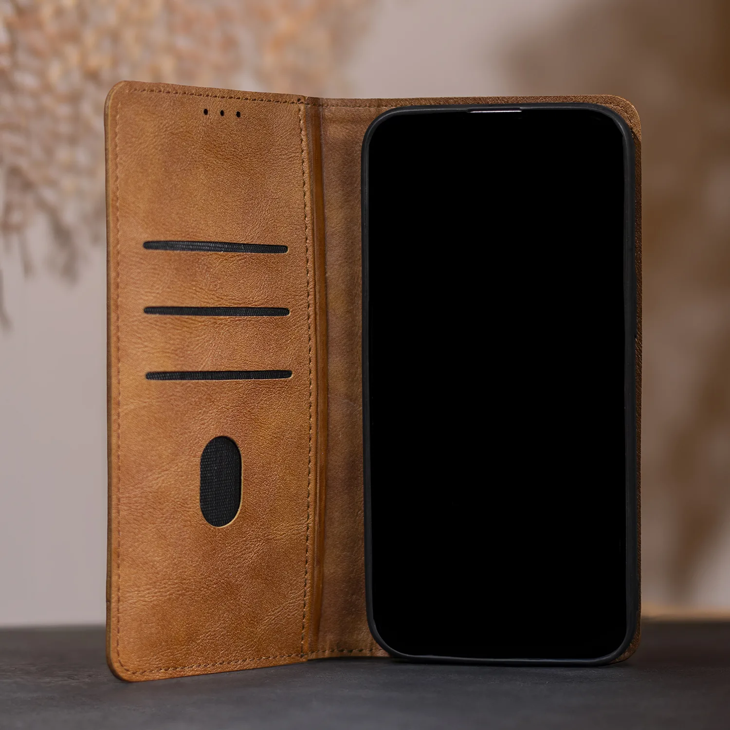 Smart Seam-fodral för Xiaomi Redmi A3 4G (Global) brun