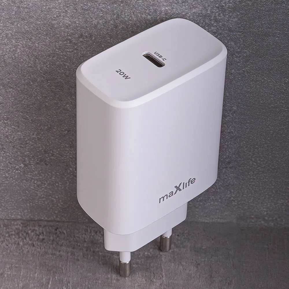 Maxlife MXTC-10-20C PD QC-laddare 1x USB-C 20W vit