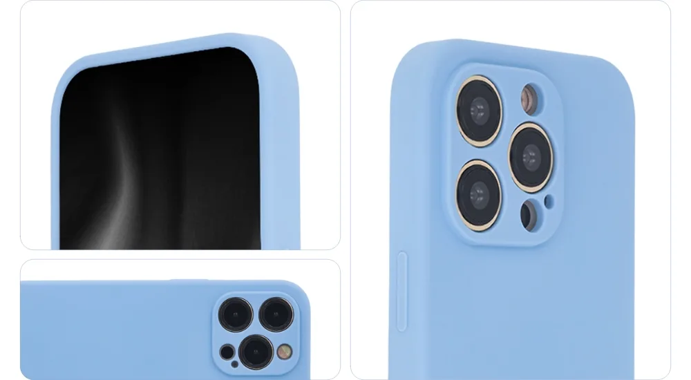 Mjuk Touch Mag-fodral för iPhone 14 6,1″ i pastellblå