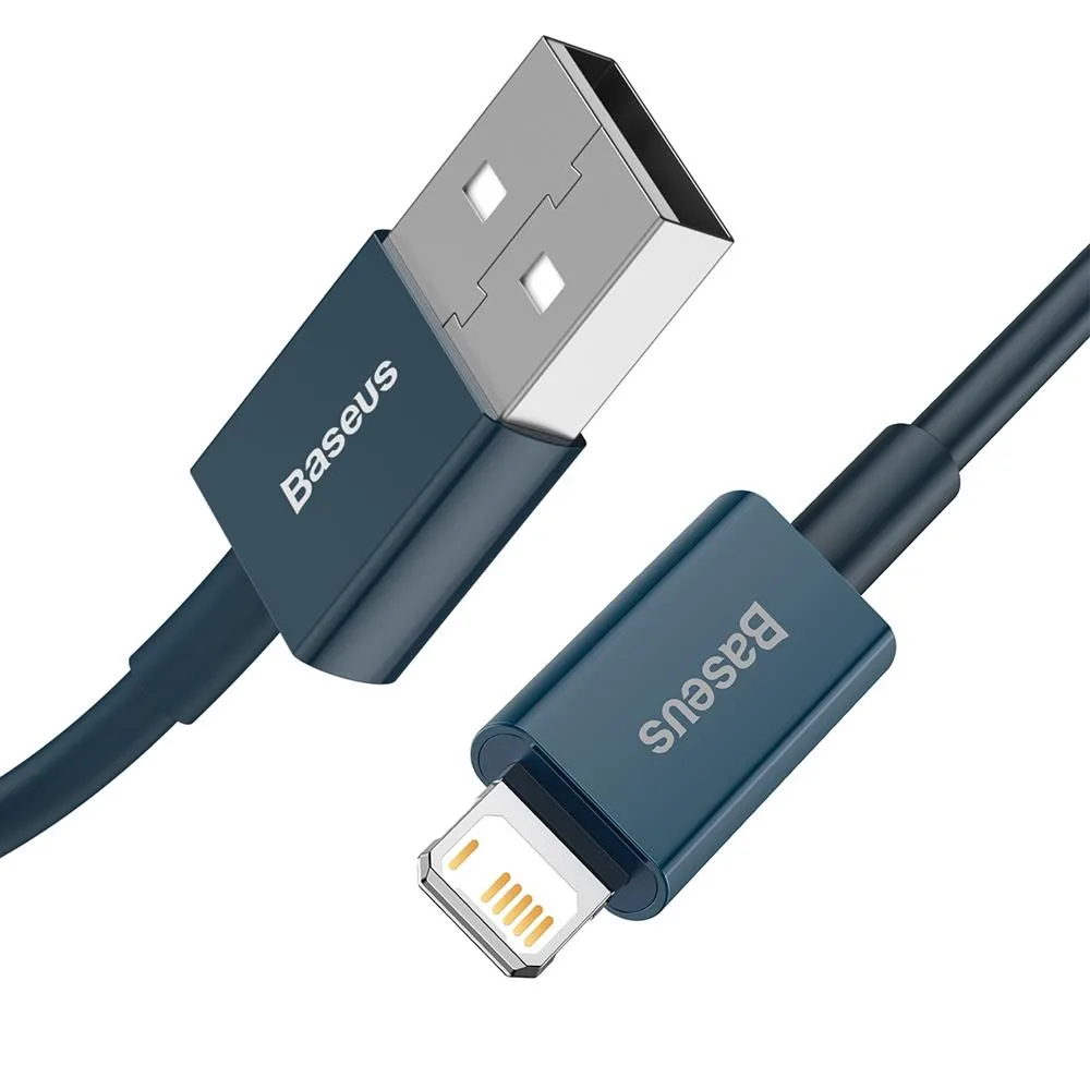 Baseus cable Superior USB – Lightning 1,0 m 2,4A blue