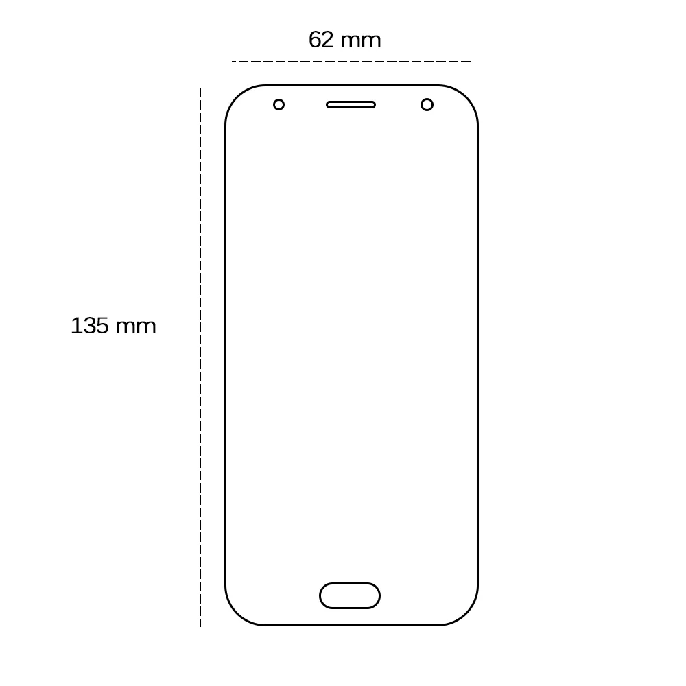 Härdat 2,5D-glas för Samsung Galaxy J3 2017 (J330)