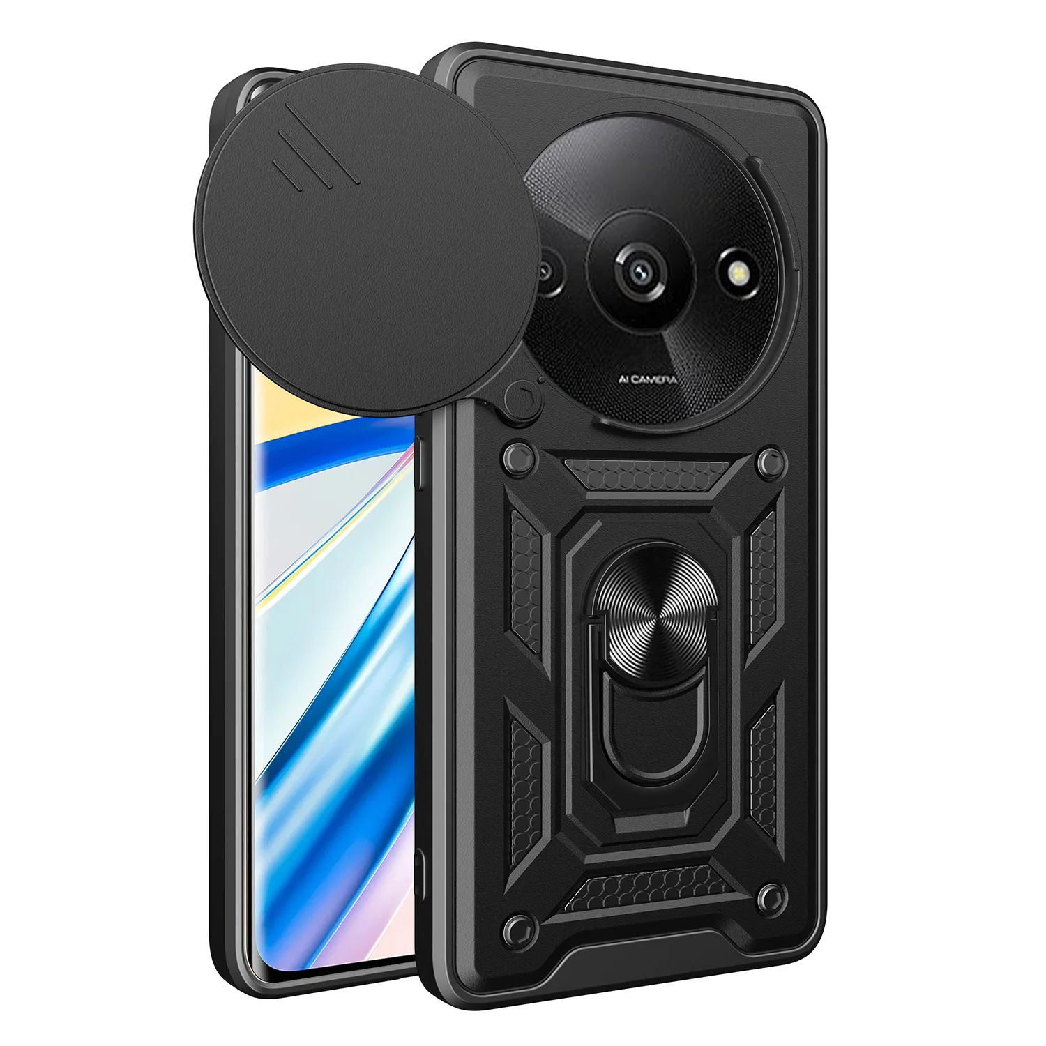 Defender Slide case for Xiaomi Redmi A3 4G (global) black